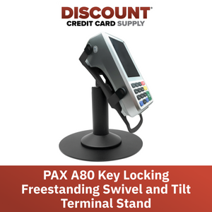 PAX A80 Freestanding Swivel and Tilt Lock Stand with Round Plate