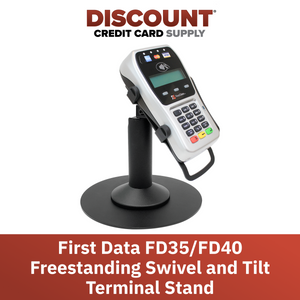 First Data FD35 / First Data FD40 Freestanding Swivel and Tilt Stand with Round Plate