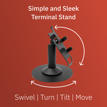 Load image into Gallery viewer, First Data FD35 &amp; FD40 Freestanding Swivel and Tilt Stand with Round Plate
