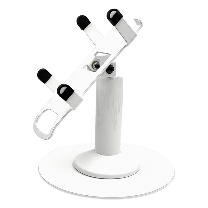 Valor Paytech VL100 Freestanding Swivel and Tilt Stand with Round Plate (White)
