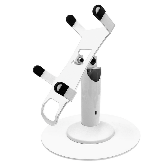 PAX A80 Freestanding Swivel and Tilt Stand with Round Plate (White)