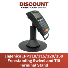 Load image into Gallery viewer, Ingenico IPP310 / IPP315 / IPP320 / IPP350 Freestanding Swivel and Tilt Stand with Round Plate
