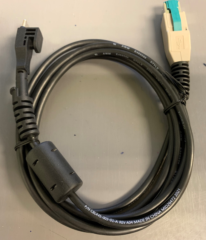 Verifone M4xx Powered USB Ice Cube Cable (CBL445-003-01-A)