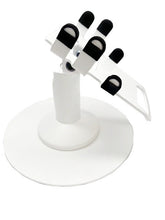 Load image into Gallery viewer, Clover Flex Low Freestanding Swivel Stand with Round Plate (White) for C401U POS

