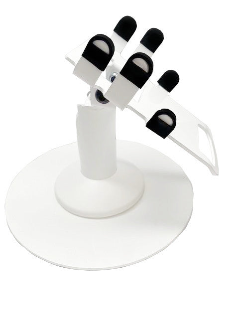 Clover Flex Low Freestanding Swivel Stand with Round Plate (White) for C401U POS