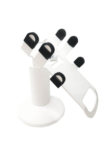 Clover Flex Low Freestanding Swivel and Tilt Stand with Square Plate (White) for C401U POS
