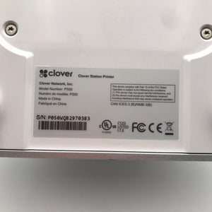 Clover Station 2.0 2018 P500 Replacement Printer - Refurbished, Not Customer Facing, Power Supply Not Included - DCCSUPPLY.COM