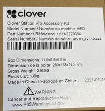 Load image into Gallery viewer, Clover Station Pro Accessory Kit (1HYNZZZ038X)
