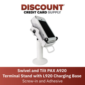 PAX A920 Swivel Stand with L920 Charging Base - DCCSUPPLY.COM