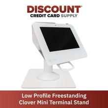 Load image into Gallery viewer, Clover Mini Low Profile Swivel and Tilt Freestanding Metal Stand with Square Plate - DCCSUPPLY.COM
