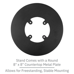 First Data FD35/ FD40 PIN Pad Low Profile Freestanding Swivel Stand with Round Plate - DCCSUPPLY.COM