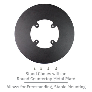 First Data FD150 Low Profile Freestanding Swivel Stand with Round Plate - DCCSUPPLY.COM