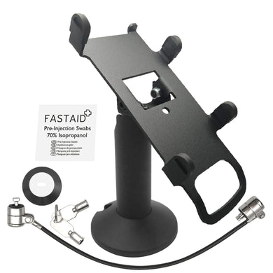 PAX S300/SP30 Swivel and Tilt Terminal Stand with Device to Stand Security Tether Lock, Two Keys 8