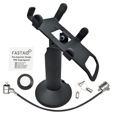 Dejavoo Z3/Z6 Swivel and Tilt Black Metal Stand with Device to Stand Security Tether Lock, Two Keys 8