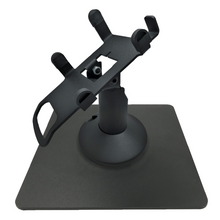Load image into Gallery viewer, Dejavoo Z3/Z6 Low Profile Black Swivel and Tilt Freestanding Metal Stand with Square Plate - DCCSUPPLY.COM
