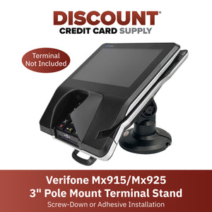 Verifone Mx915/Mx925, M400, M440 3" Compact Pole Mount Terminal Stand - DCCSUPPLY.COM