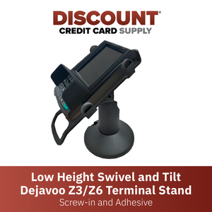 Dejavoo Z3/Z6 Low Profile Swivel and Tilt Black Metal Stand - DCCSUPPLY.COM