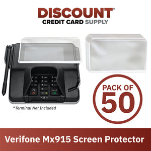 Verifone Mx915 Screen Protective Spill Covers (Set of 50) - DCCSUPPLY.COM