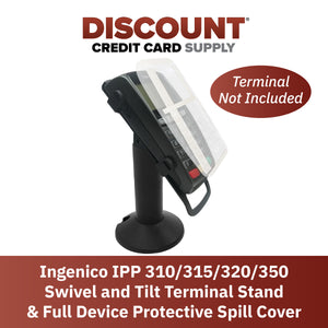 Ingenico IPP310/315/320/350 Swivel and Tilt Stand w/Full Device Protective Cover - DCCSUPPLY.COM