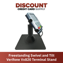 Load image into Gallery viewer, Verifone Vx820 Freestanding Swivel and Tilt Metal Stand - DCCSUPPLY.COM
