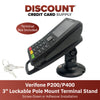 Verifone P200/P400 3" Key Locking Compact Pole Mount Terminal Stand - DCCSUPPLY.COM