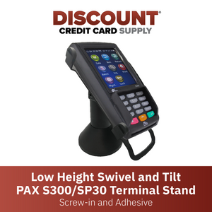 PAX S300/SP30 Low Profile Swivel and Tilt Metal Stand - DCCSUPPLY.COM