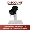 Dejavoo Z6 White Freestanding Swivel and Tilt Metal Stand - DCCSUPPLY.COM