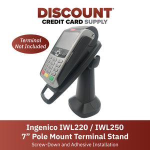 Ingenico iWL 220/iWL 250 7" Pole Mount Terminal Stand - DCCSUPPLY.COM