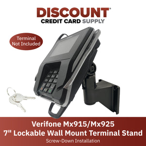 Verifone Mx915/Mx925, M400, M440  7" Key Locking Wall Mount Terminal Stand - DCCSUPPLY.COM