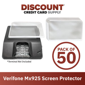 Verifone Mx925 Terminal Screen Protectors (Set of 50) - DCCSUPPLY.COM