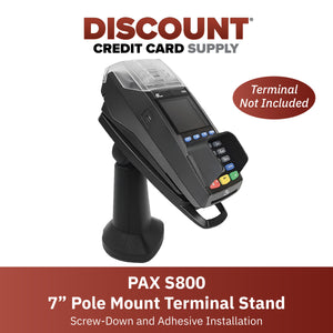 PAX S800 7" Pole Mount Terminal Stand - DCCSUPPLY.COM