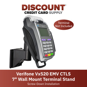 Verifone Vx520 EMV CTLS 7" Wall Mount Terminal Stand - DCCSUPPLY.COM