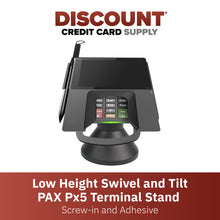 Load image into Gallery viewer, PAX Px5 Low Profile Swivel and Tilt Metal Stand - DCCSUPPLY.COM
