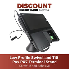 Load image into Gallery viewer, PAX Px7 Low Profile Swivel and Tilt Metal Stand - DCCSUPPLY.COM
