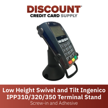 Load image into Gallery viewer, Ingenico IPP 310/315/320/350 Low Profile Swivel and Tilt Metal Stand - DCCSUPPLY.COM

