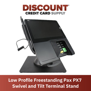PAX Px7 Low Profile Swivel and Tilt Freestanding Metal Stand - DCCSUPPLY.COM