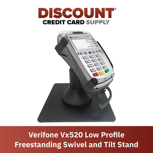 Verifone Vx520 Low Profile Swivel and Tilt Freestanding Metal Stand - DCCSUPPLY.COM