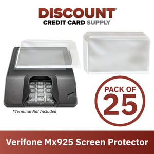 Verifone Mx925 Terminal Screen Protectors (Set of 25) - DCCSUPPLY.COM