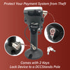 Vx805 Swivel and Tilt Terminal Stand with Device to Stand Security Tether Lock, Two Keys 8" (Black) - DCCSUPPLY.COM