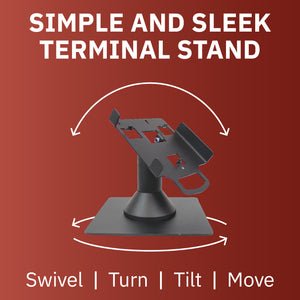 Ingenico ISC 250 Freestanding Swivel and Tilt Metal Stand - DCCSUPPLY.COM
