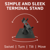Ingenico ICT220 / ICT 250 Low Profile Swivel and Tilt Freestanding Metal Stand with Square Plate - DCCSUPPLY.COM