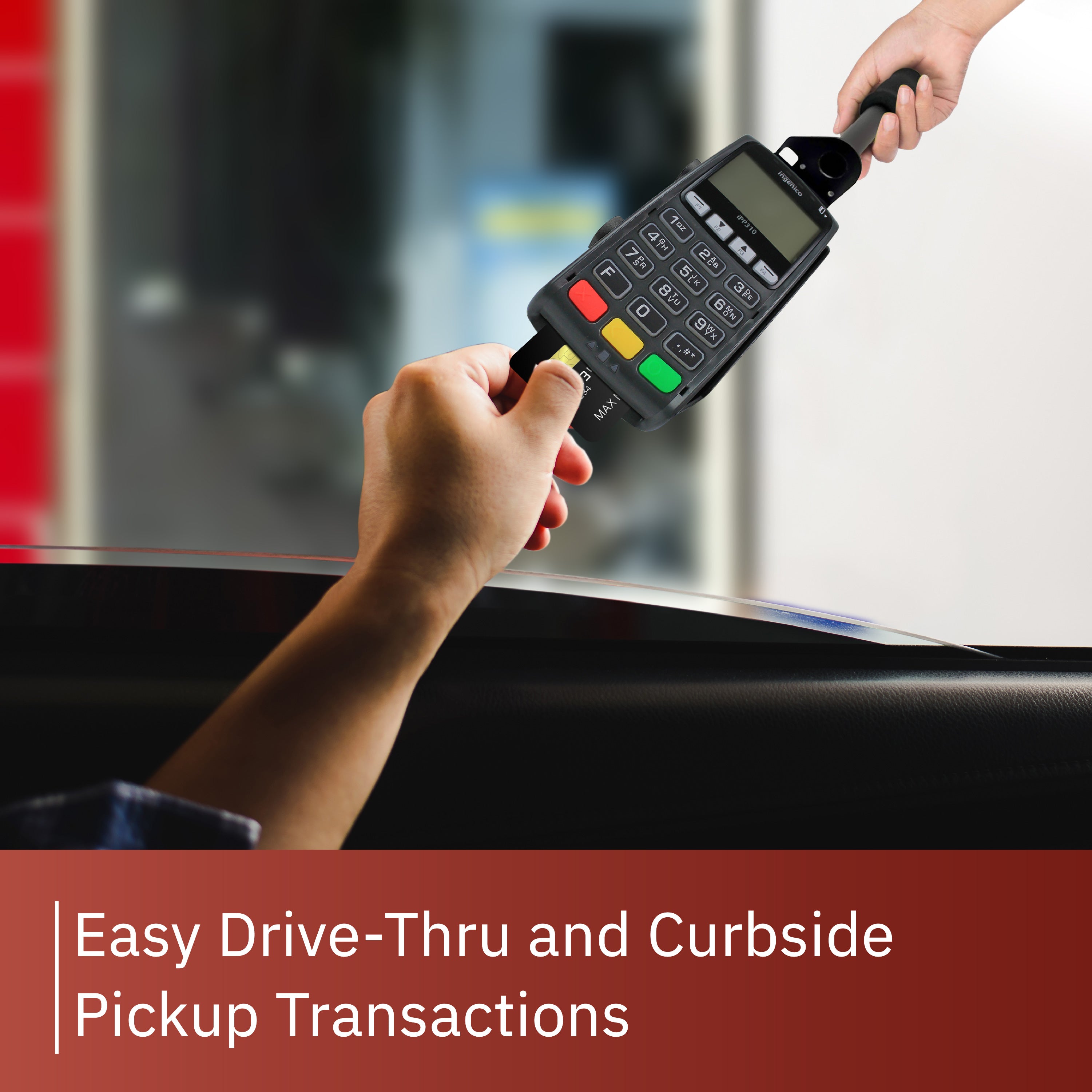 Drive-Thru Mount: Vx805, Vx820, P200, P400, IPP310/315/320/350, S300, Z3, Z6 - DCCSUPPLY.COM