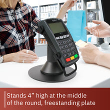 Load image into Gallery viewer, Ingenico IPP310 / IPP320 / IPP350 Low Profile Freestanding Swivel Stand with Round Plate - DCCSUPPLY.COM
