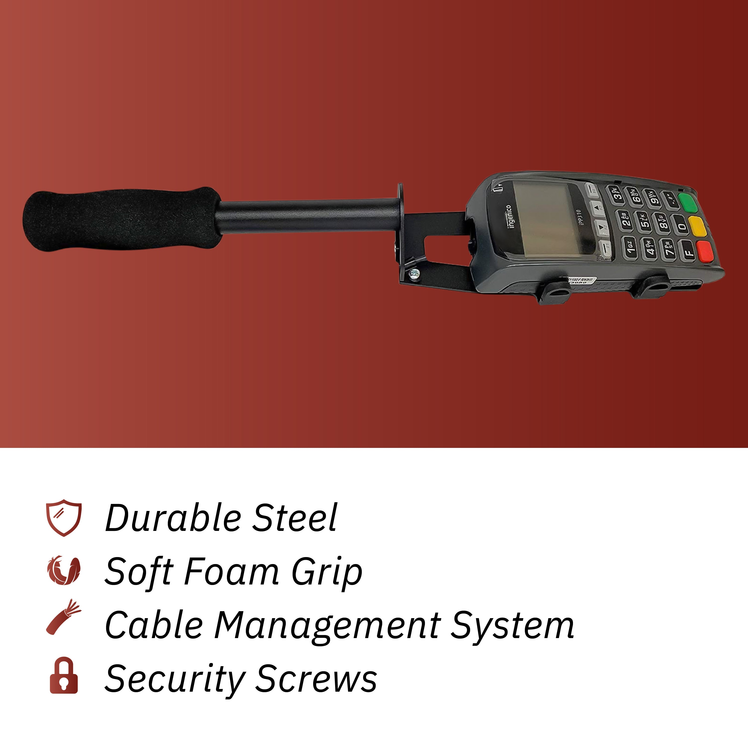 Drive-Thru Mount: Vx805, Vx820, P200, P400, IPP310/315/320/350, S300, Z3, Z6 - DCCSUPPLY.COM