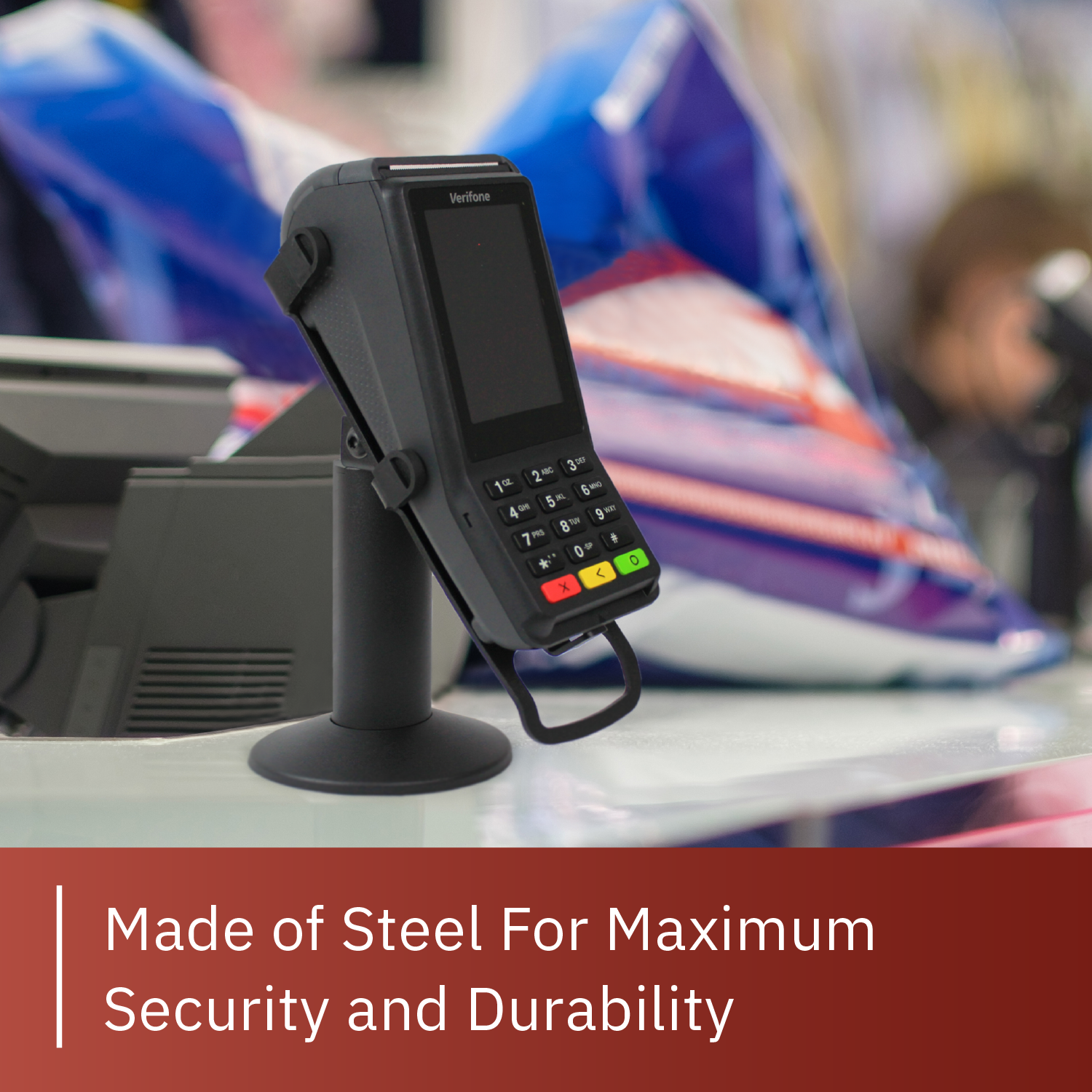 Verifone V200C, V200C Plus, V400C Plus Swivel and Tilt Stand - DCCSUPPLY.COM
