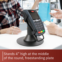Load image into Gallery viewer, Ingenico ICT 220 / ICT 250 Low Profile Freestanding Swivel Stand with Round Plate - DCCSUPPLY.COM

