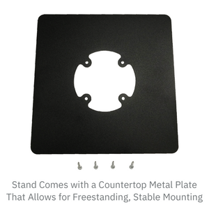 Verifone Vx820 Low Profile Swivel and Tilt Freestanding Metal Stand with Square Plate - DCCSUPPLY.COM