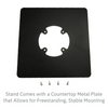 Ingenico ICT220 / ICT 250 Low Profile Swivel and Tilt Freestanding Metal Stand with Square Plate - DCCSUPPLY.COM