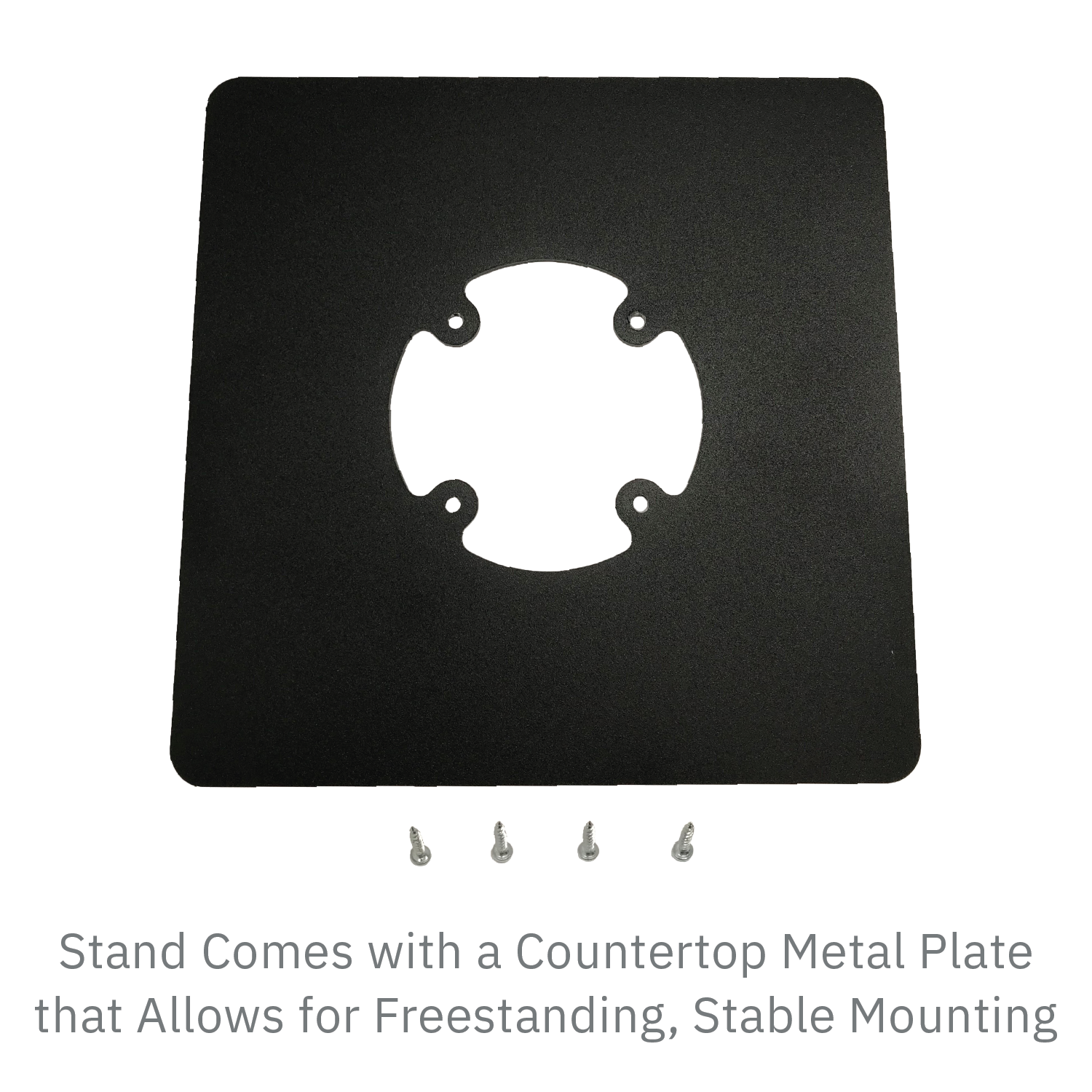 Ingenico ICT220 / ICT 250 Low Profile Swivel and Tilt Freestanding Metal Stand with Square Plate - DCCSUPPLY.COM