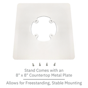 Dejavoo Z6 White Freestanding Swivel and Tilt Metal Stand - DCCSUPPLY.COM